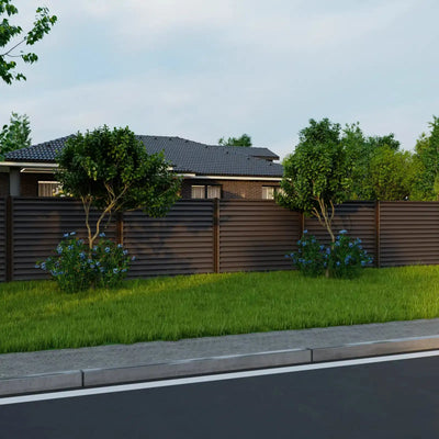 Fence Panel Sigma | Dark Brown RAL8019 Mavlli