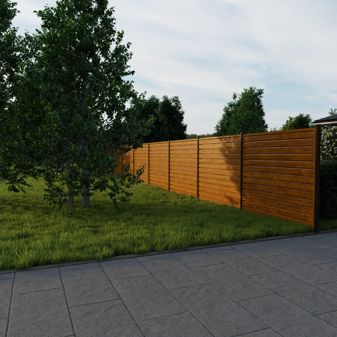 Panneau de clôture Rombo Mini | Chêne