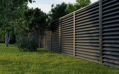 Panneau de clôture Pyramide | Gris anthracite | RAL7016