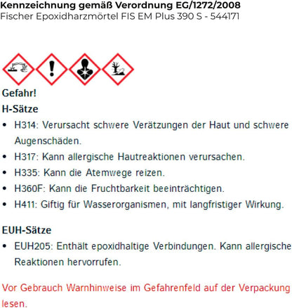 FISCHER Epoxyharsmortel