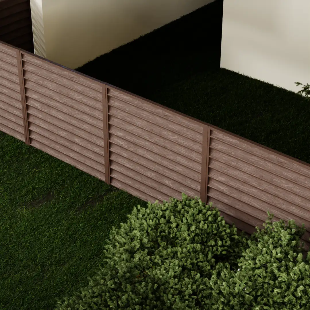 Panneau de clôture Gamma Walnut