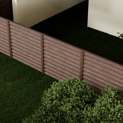 Panneau de clôture Gamma Walnut