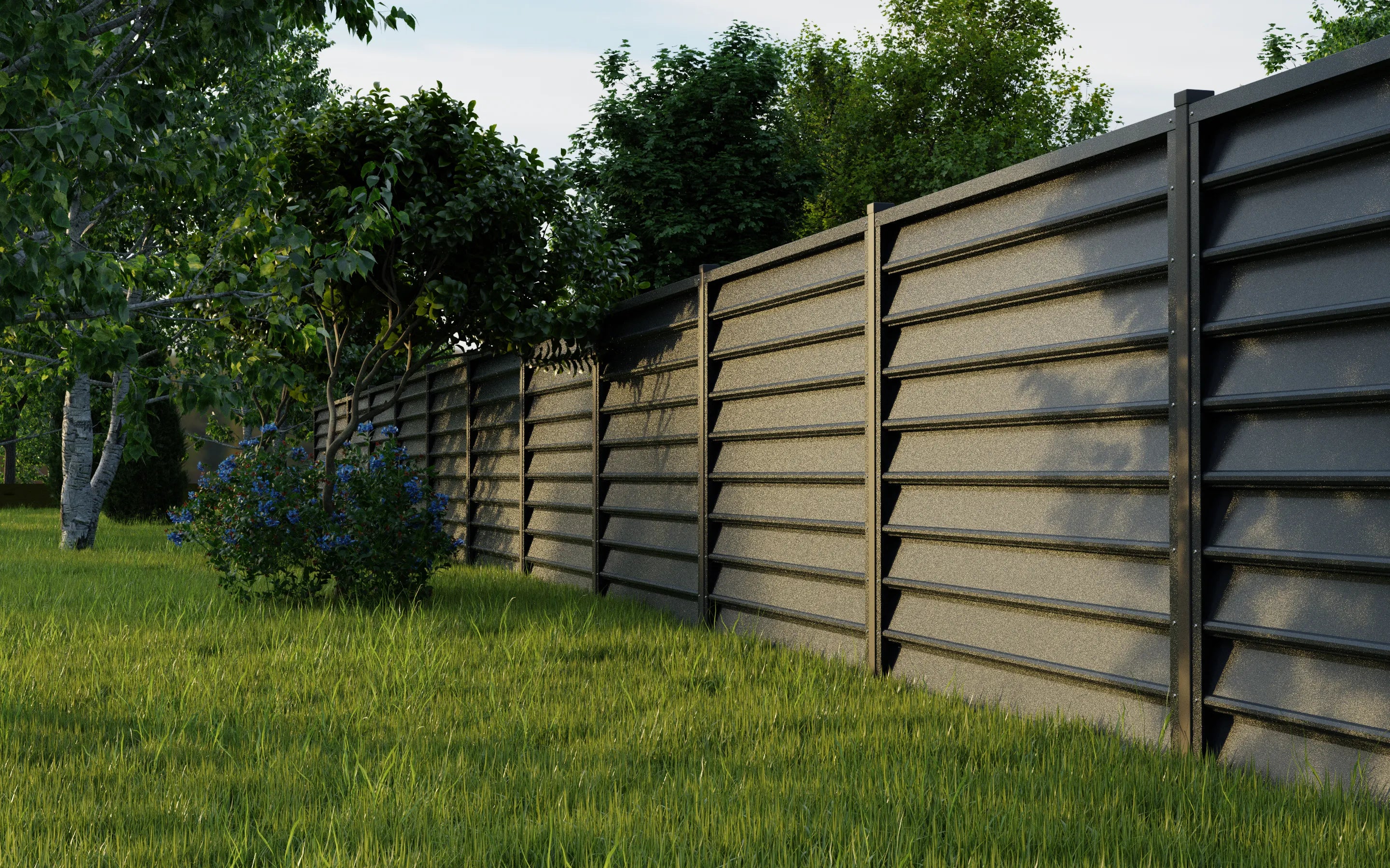 Schuttingpaneel Gamma | Antraciet Grijs | RAL7016