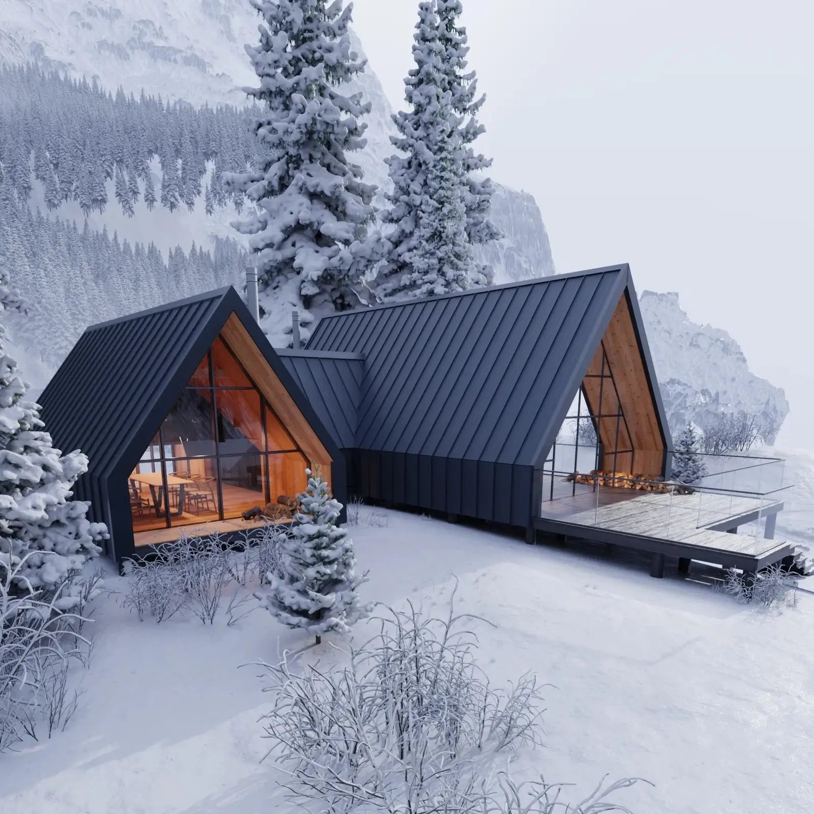 Steel Click-System Cladding Panel | Anthracite RAL7016 | 250x55 cm Mavlli