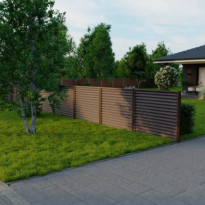 Fence Panel Sigma | Brown RAL8017 Mavlli