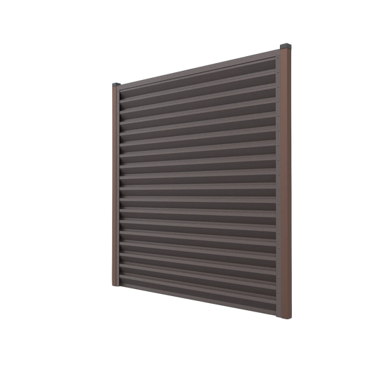 Panneau de clôture Atlas | Chocolate Brown | RAL8017
