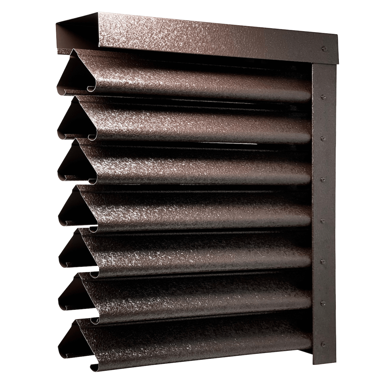 Panneau de clôture Pyramid Brun foncé métallisé conçu pour la durabilité et le style dans les espaces extérieurs résidentiels et commerciaux.