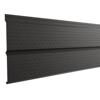 Perforated Steel Sheet Cladding | Dark Brown RAL8019 | 250x26 cm Mavlli