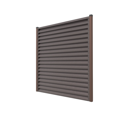 Panneau de clôture Atlas | Chocolate Brown | RAL8017
