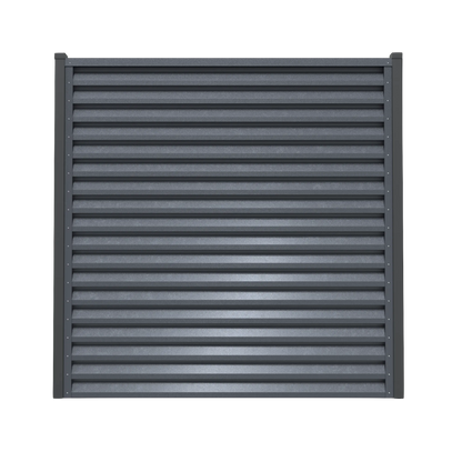 Panneau de clôture Atlas | Gris argenté | RAL7024