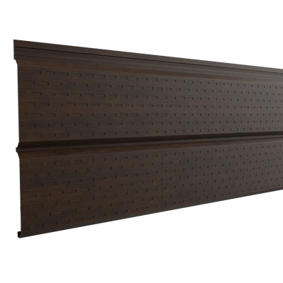 Perforated Steel Sheet Cladding | Mahogany | 250x26 cm Mavlli