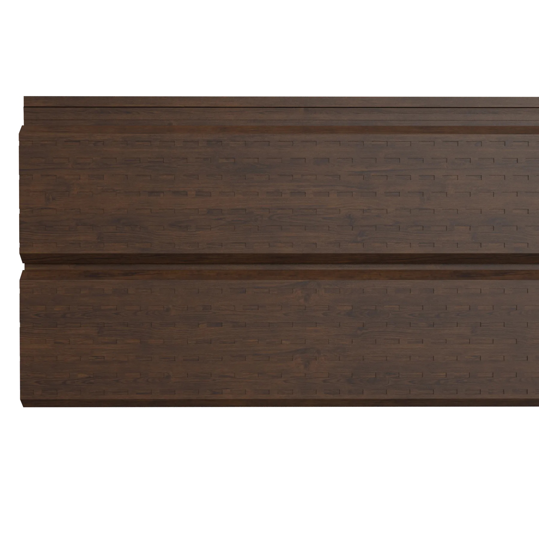 Bardage en tôle d’acier perforée | Acajou