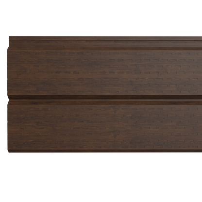 Bardage en tôle d’acier perforée | Acajou