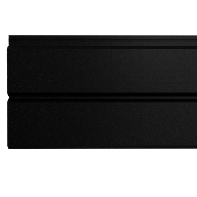 Perforated Steel Sheet Cladding | Black RAL9005 Hi-Mat | 250x26 cm