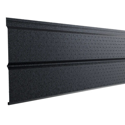 Perforated Steel Sheet Cladding | Grey RAL7024 Hi-Mat | 250x26 cm Mavlli
