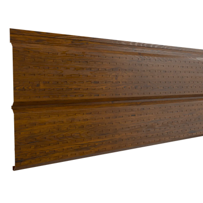 Perforated Steel Sheet Cladding | Oak | 250x26 cm Mavlli
