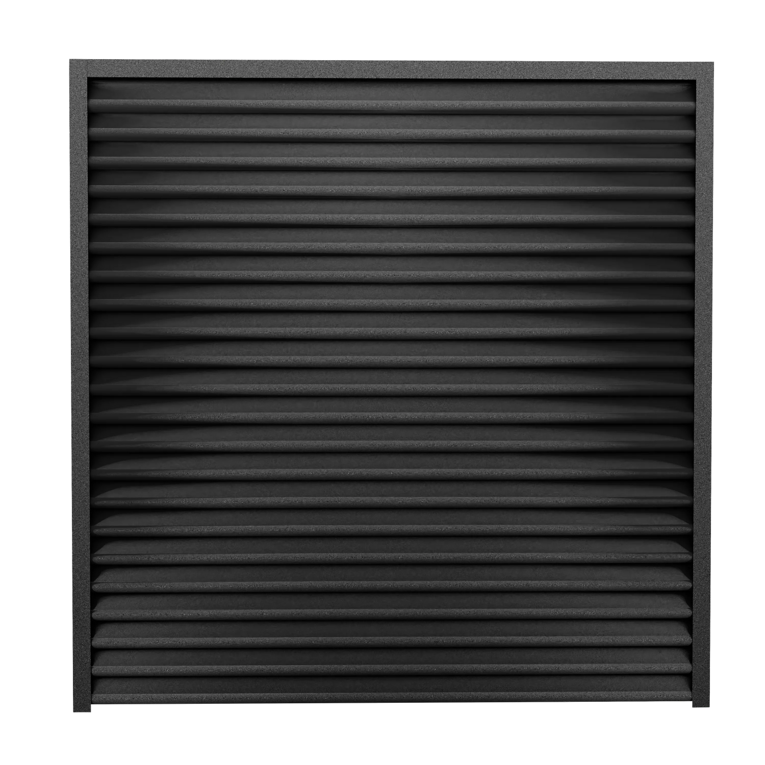 Schuttingpaneel piramide metallic zwart