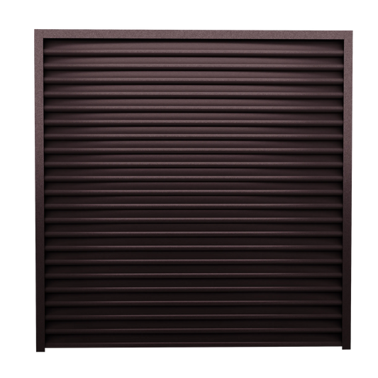 Schuttingpaneel piramide metallic donkerbruin