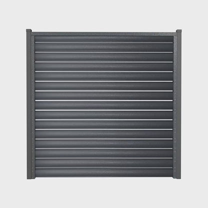 Schuttingpaneel Terra | Zilvergrijs | RAL7024