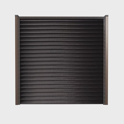 Panneau de clôture Pyramide | Brun foncé RAL8019 Hi-Mat