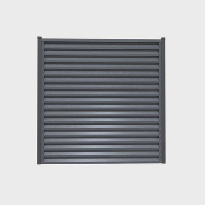 Panneau de clôture Atlas | Gris argenté | RAL7024